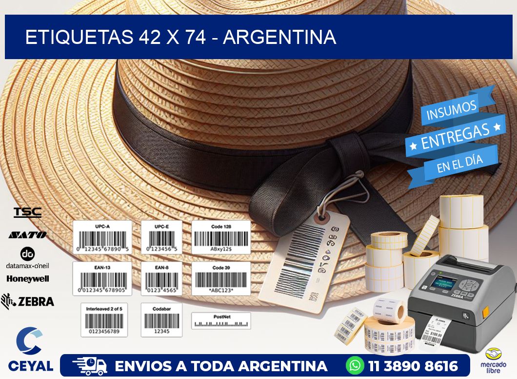 ETIQUETAS 42 x 74 - ARGENTINA