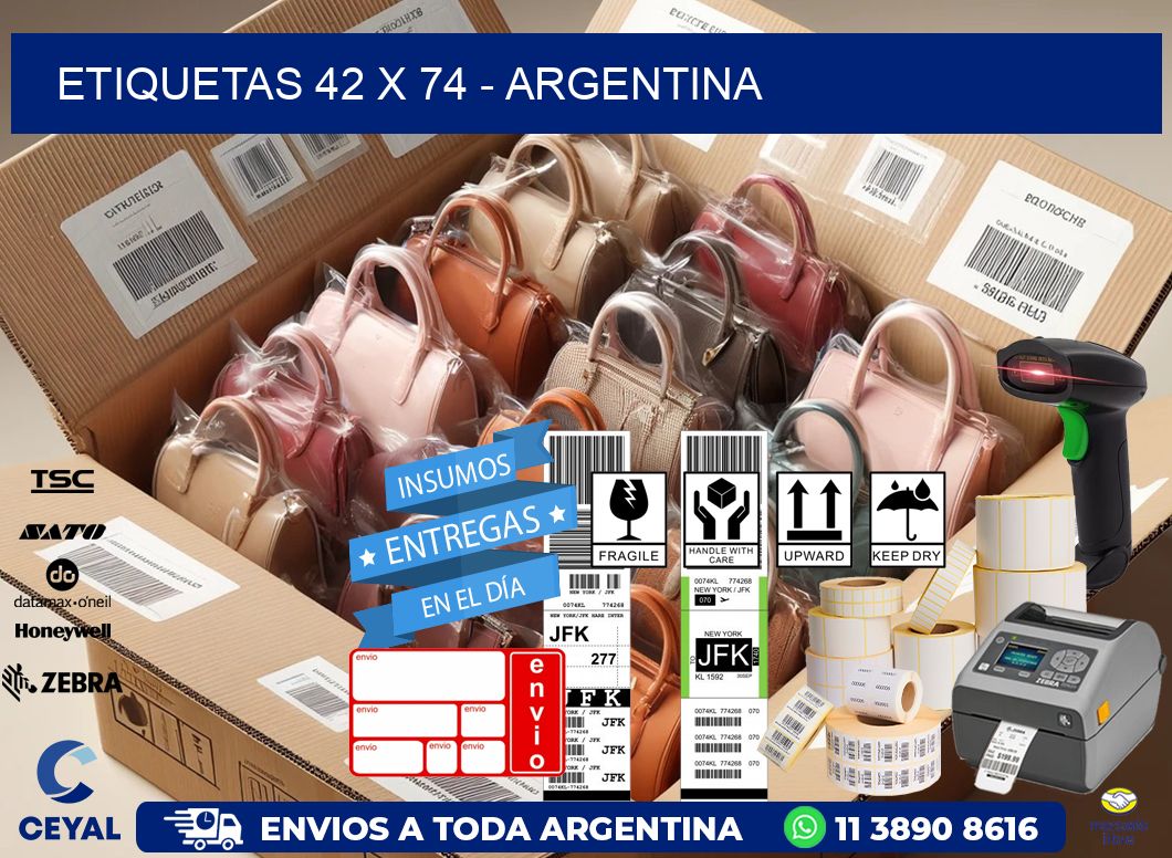 ETIQUETAS 42 x 74 - ARGENTINA