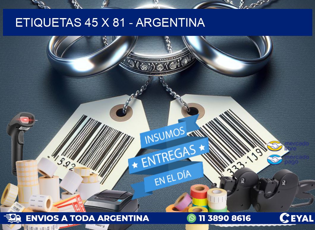 ETIQUETAS 45 x 81 - ARGENTINA