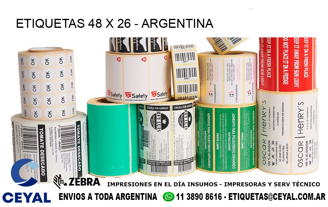 ETIQUETAS 48 x 26 - ARGENTINA