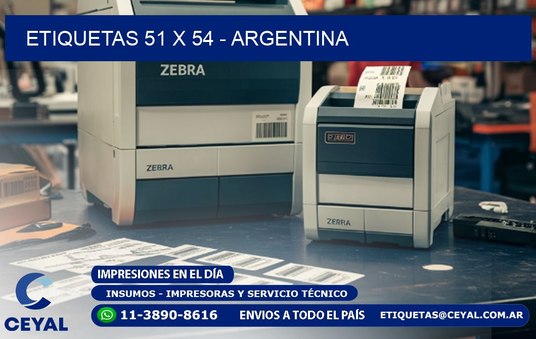 ETIQUETAS 51 x 54 - ARGENTINA