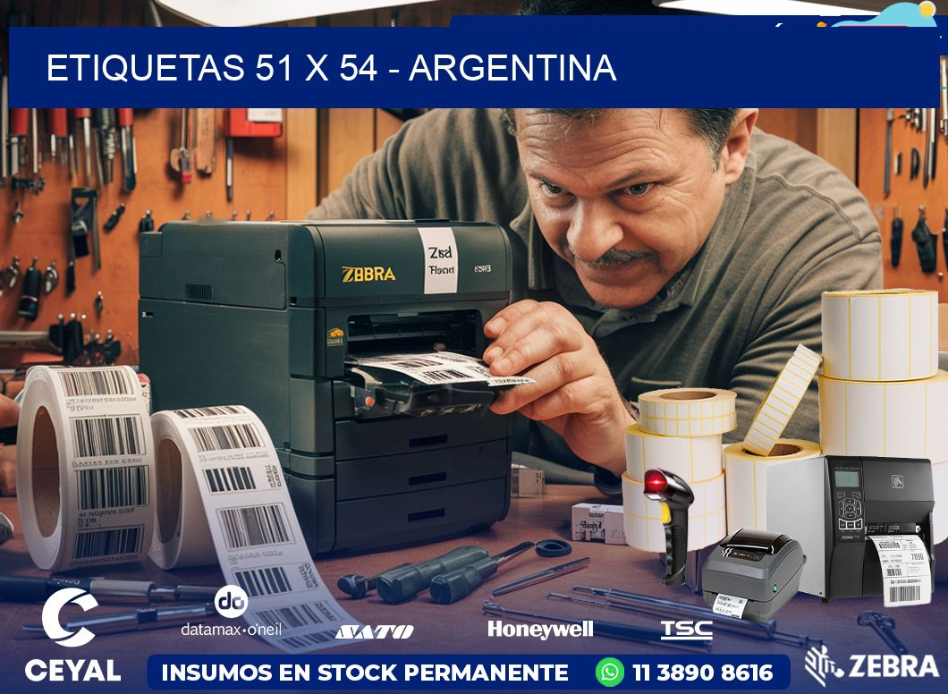 ETIQUETAS 51 x 54 - ARGENTINA