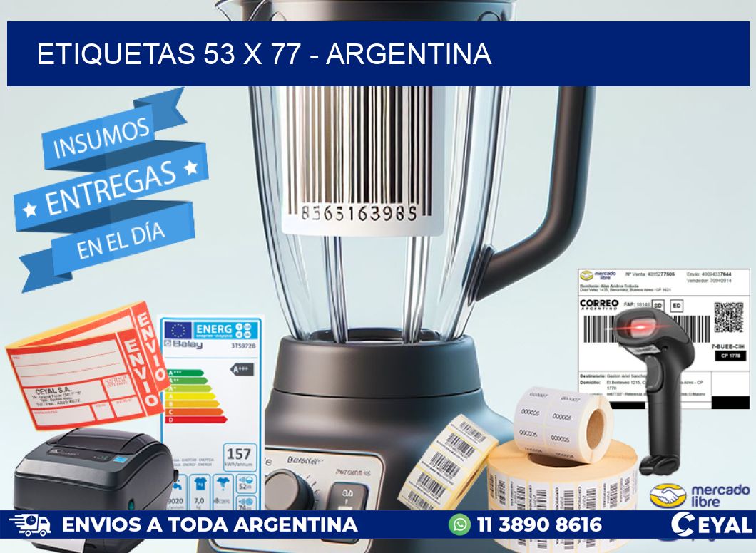 ETIQUETAS 53 x 77 - ARGENTINA