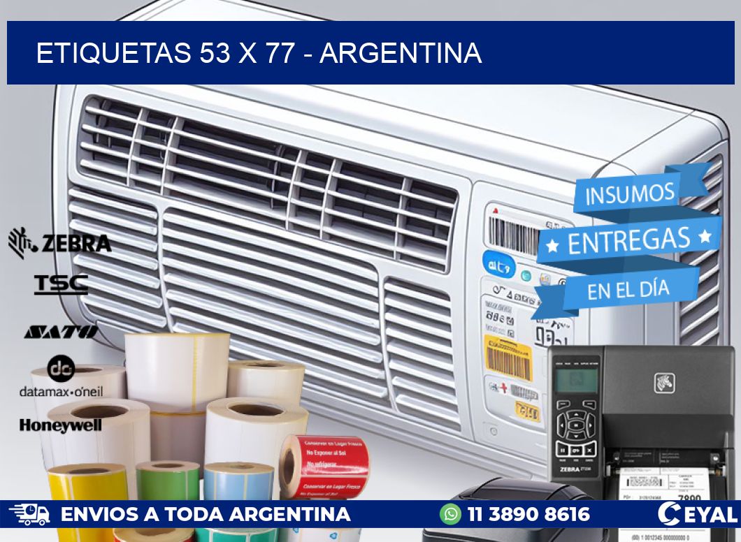 ETIQUETAS 53 x 77 - ARGENTINA