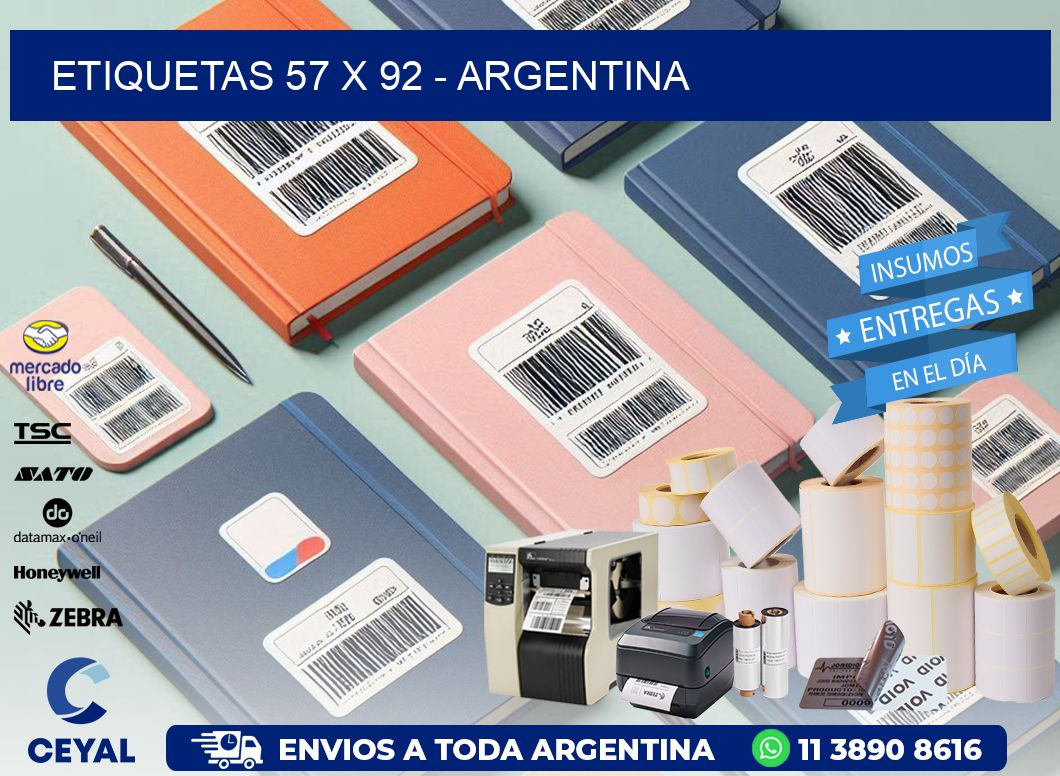 ETIQUETAS 57 x 92 - ARGENTINA