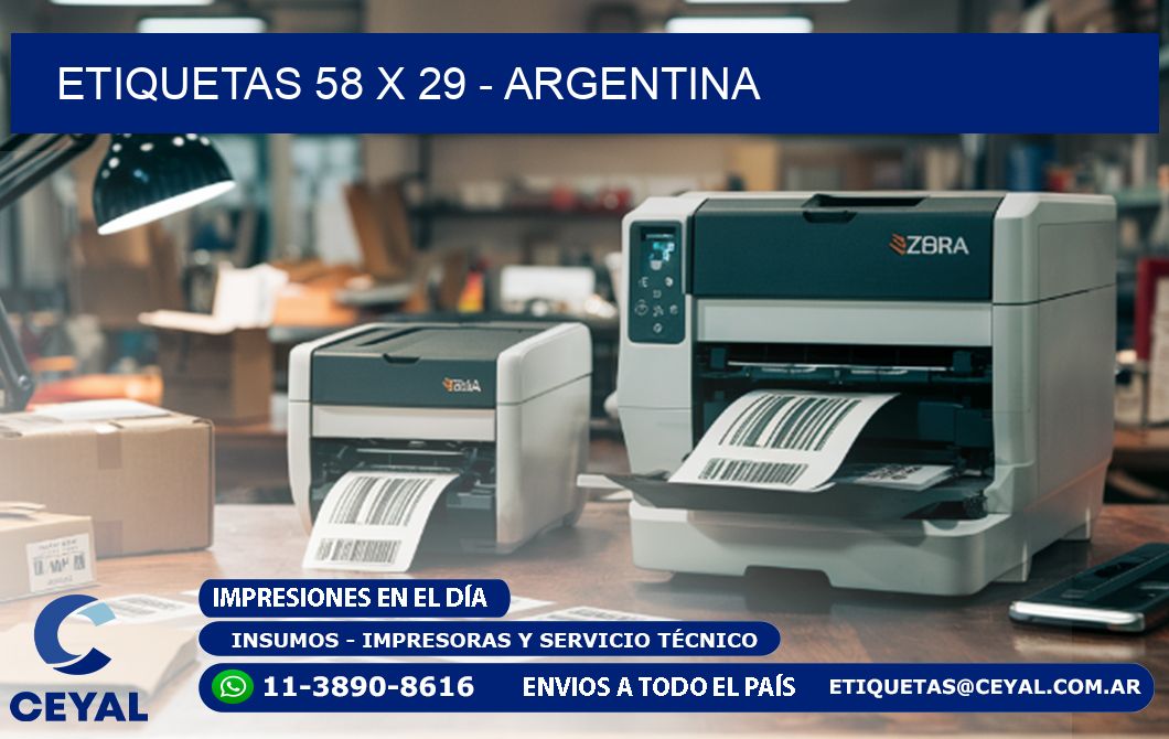 ETIQUETAS 58 x 29 - ARGENTINA