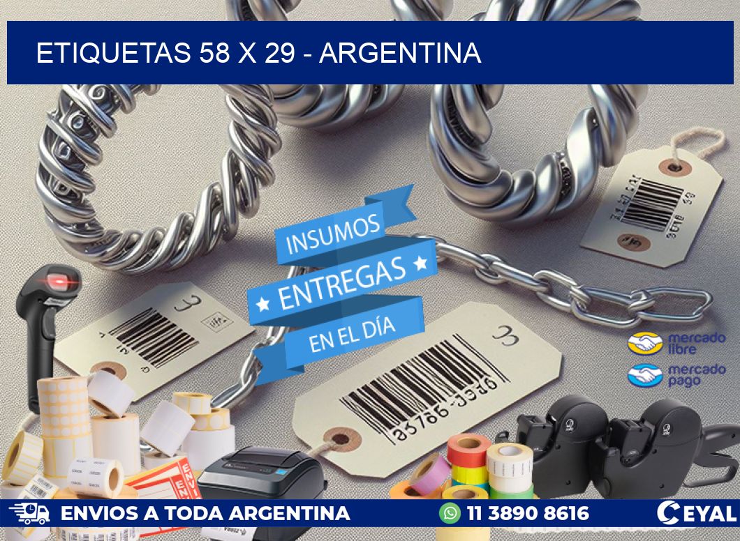 ETIQUETAS 58 x 29 - ARGENTINA