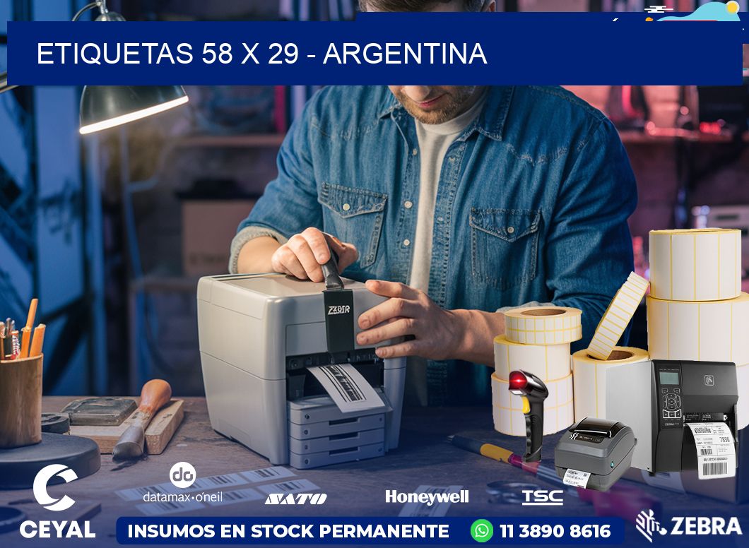 ETIQUETAS 58 x 29 - ARGENTINA