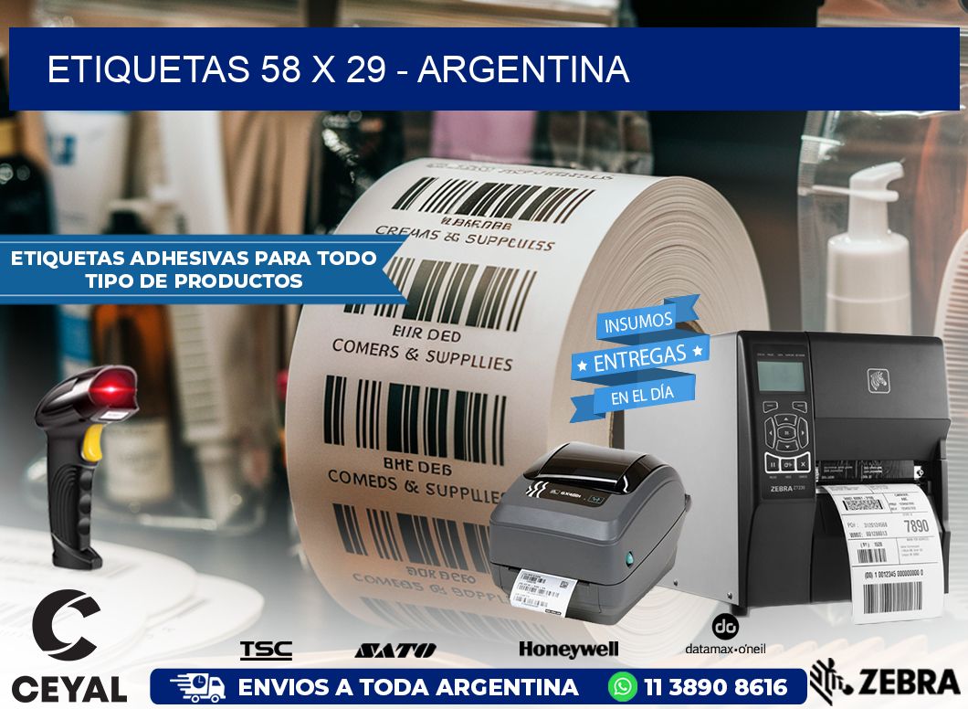 ETIQUETAS 58 x 29 – ARGENTINA