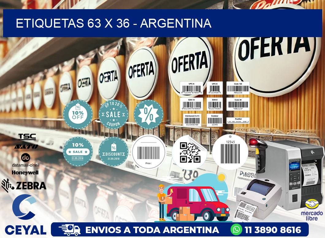 ETIQUETAS 63 x 36 - ARGENTINA