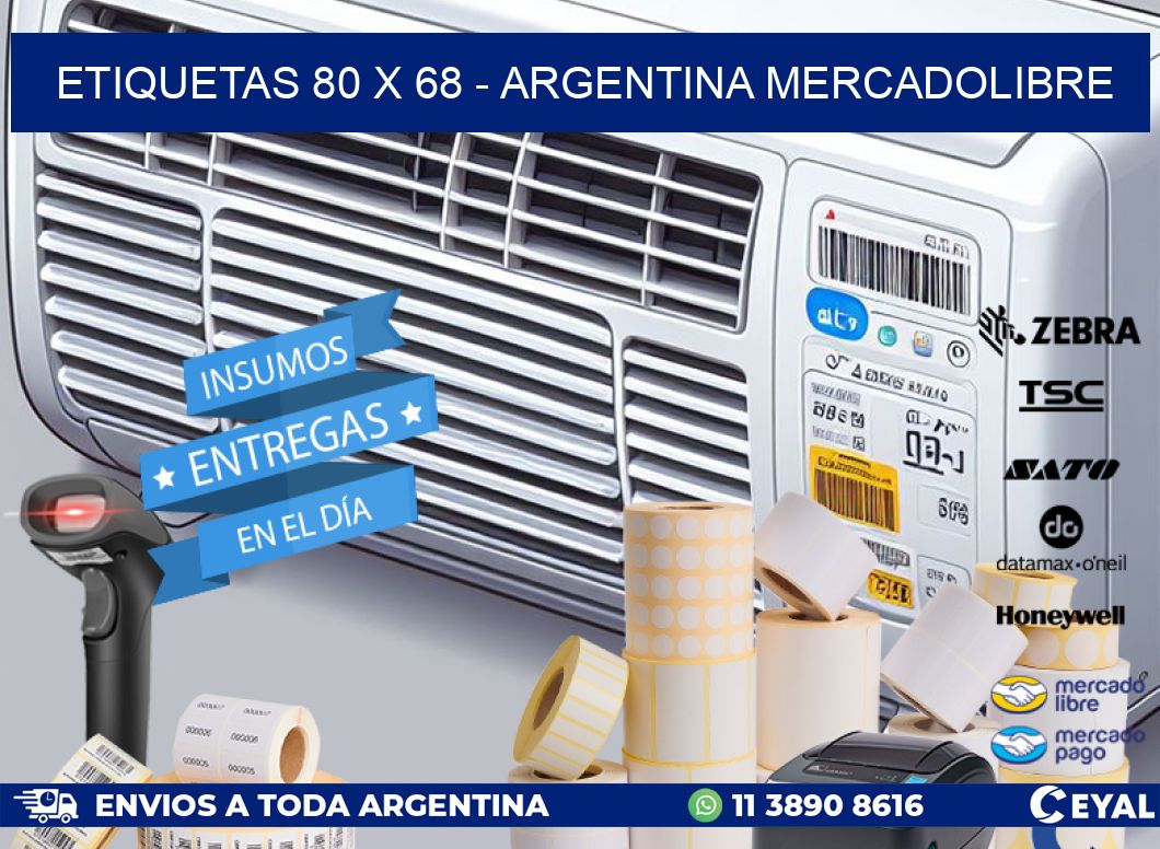 ETIQUETAS 80 x 68 - ARGENTINA MERCADOLIBRE