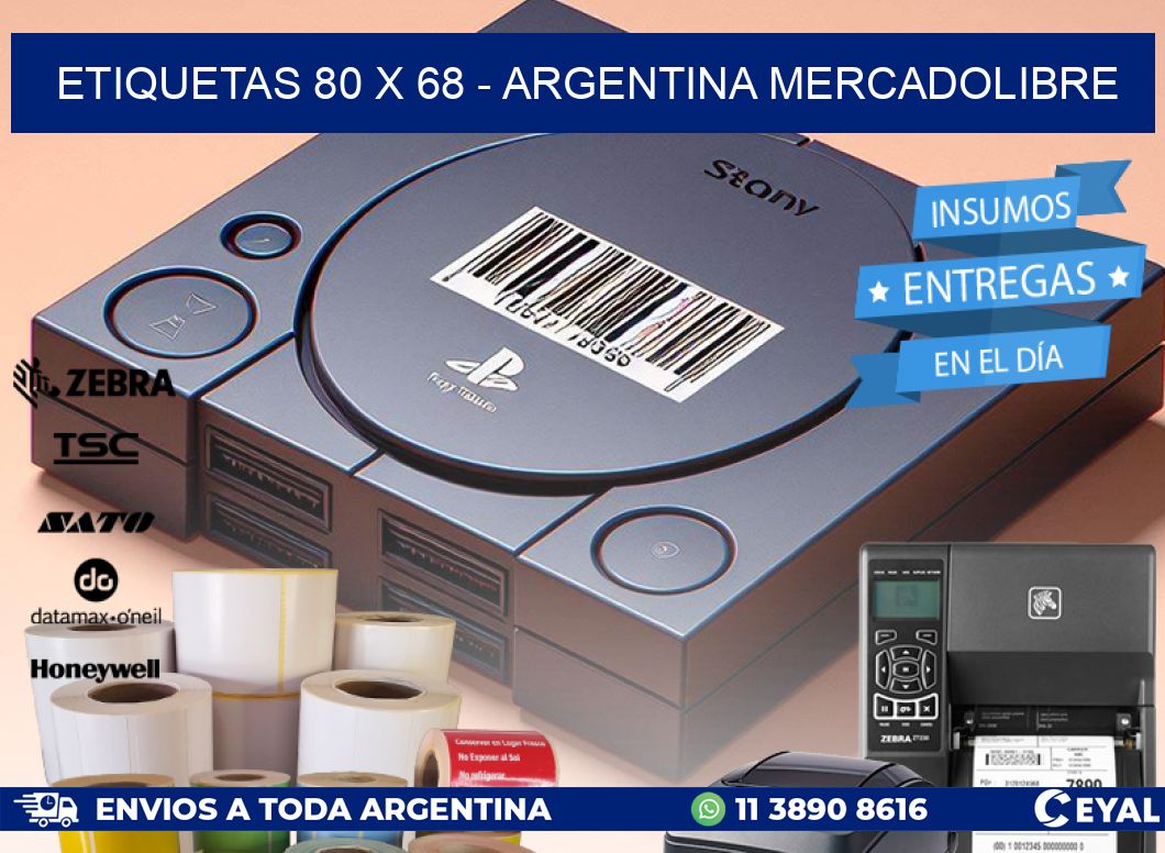 ETIQUETAS 80 x 68 - ARGENTINA MERCADOLIBRE