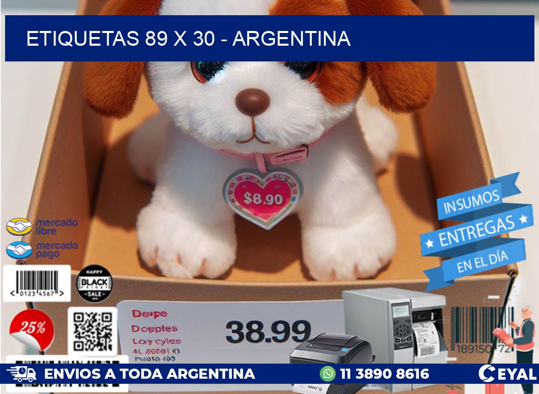 ETIQUETAS 89 x 30 – ARGENTINA