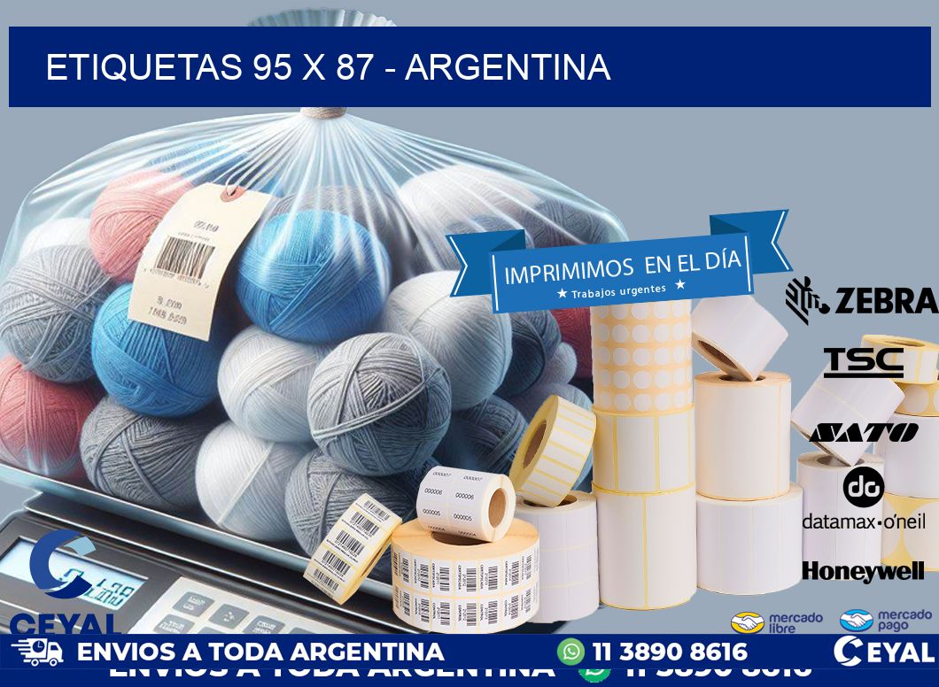 ETIQUETAS 95 x 87 - ARGENTINA