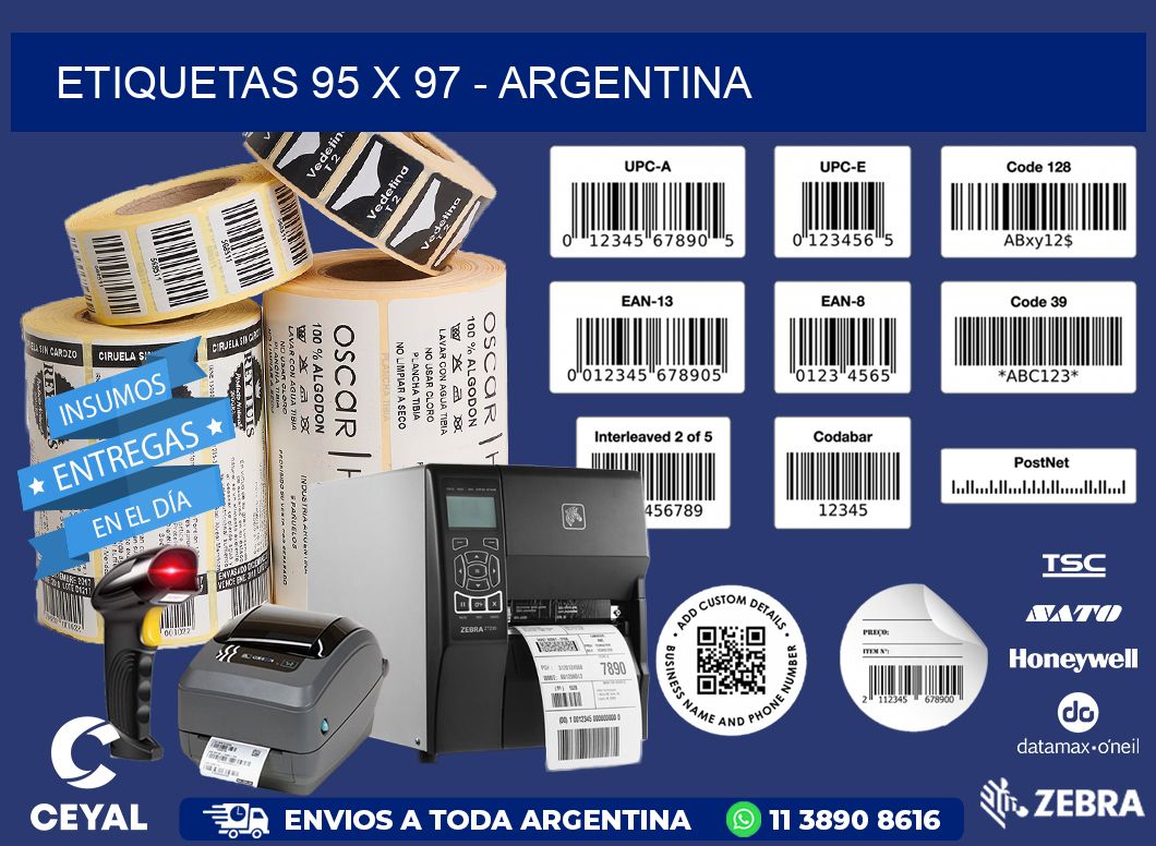 ETIQUETAS 95 x 97 - ARGENTINA