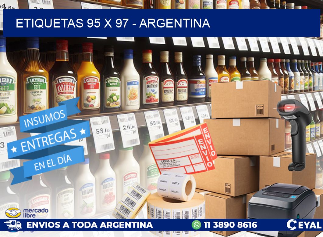 ETIQUETAS 95 x 97 - ARGENTINA