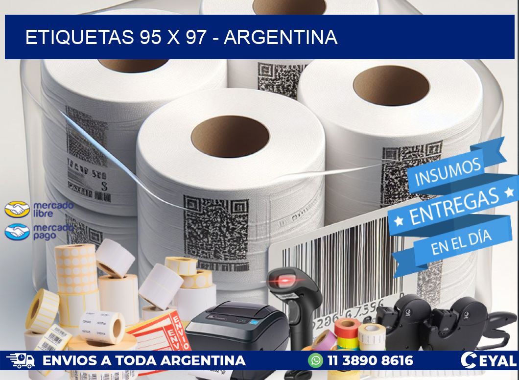 ETIQUETAS 95 x 97 - ARGENTINA