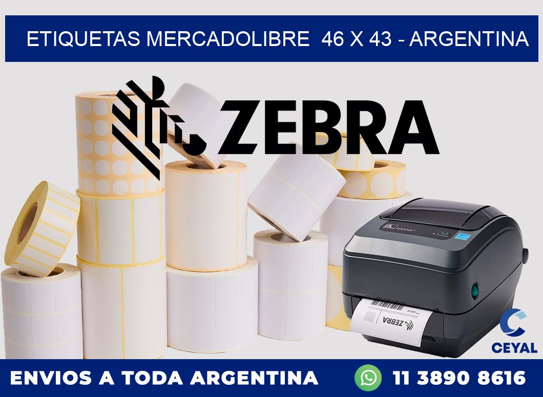 ETIQUETAS MERCADOLIBRE  46 x 43 – ARGENTINA