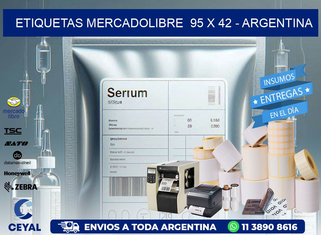 ETIQUETAS MERCADOLIBRE  95 x 42 – ARGENTINA