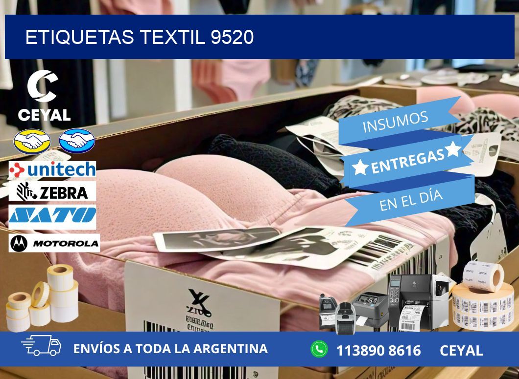 ETIQUETAS TEXTIL 9520