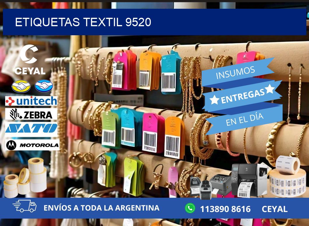 ETIQUETAS TEXTIL 9520