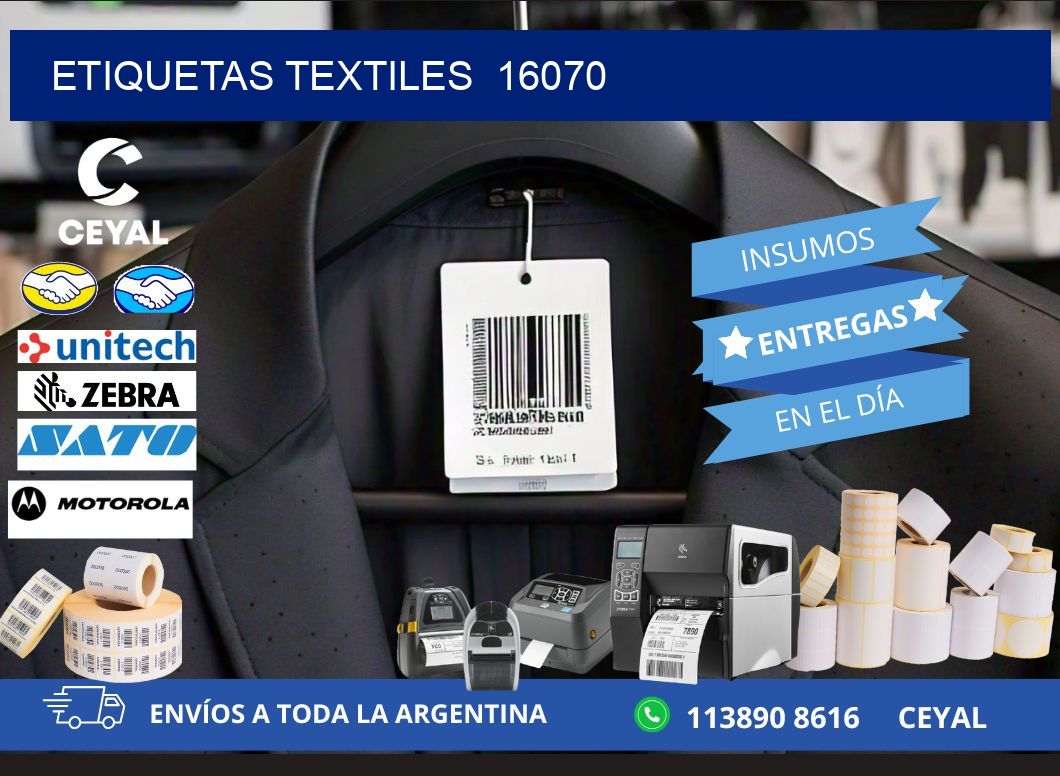 ETIQUETAS TEXTILES  16070