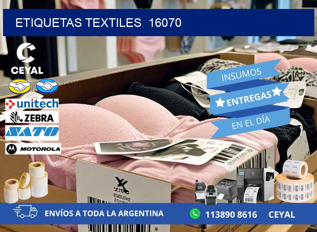 ETIQUETAS TEXTILES  16070