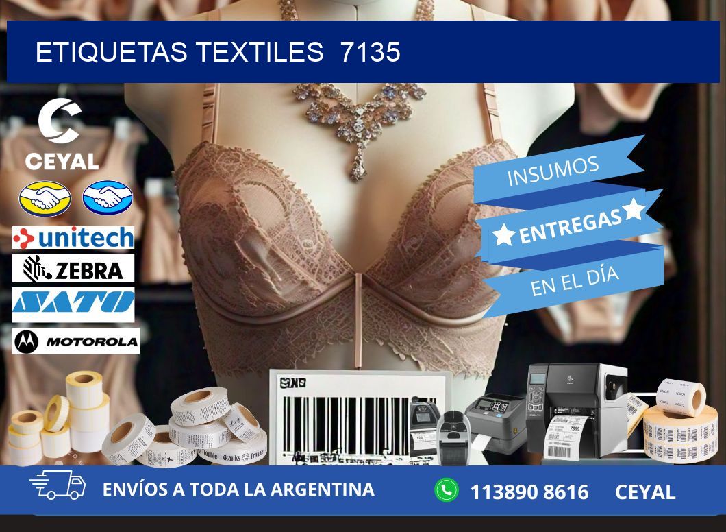 ETIQUETAS TEXTILES  7135