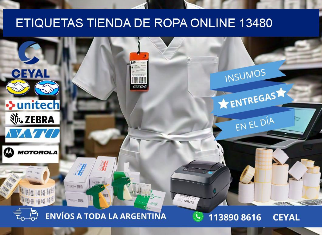 ETIQUETAS TIENDA DE ROPA ONLINE 13480