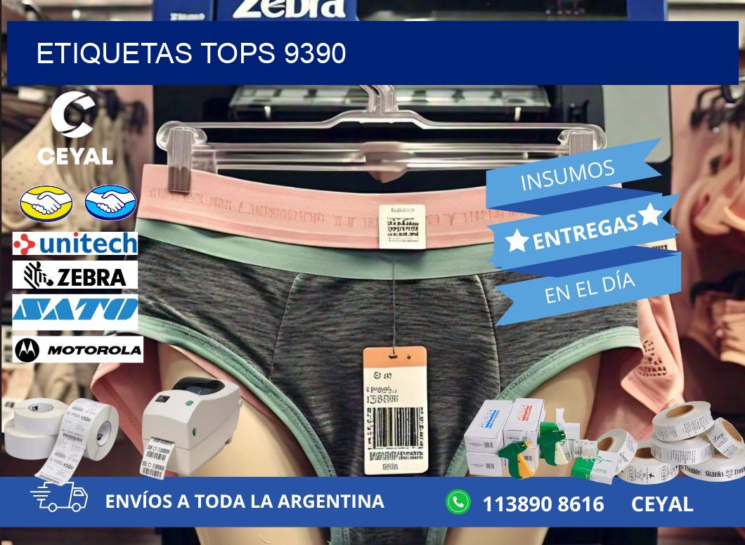 ETIQUETAS TOPS 9390