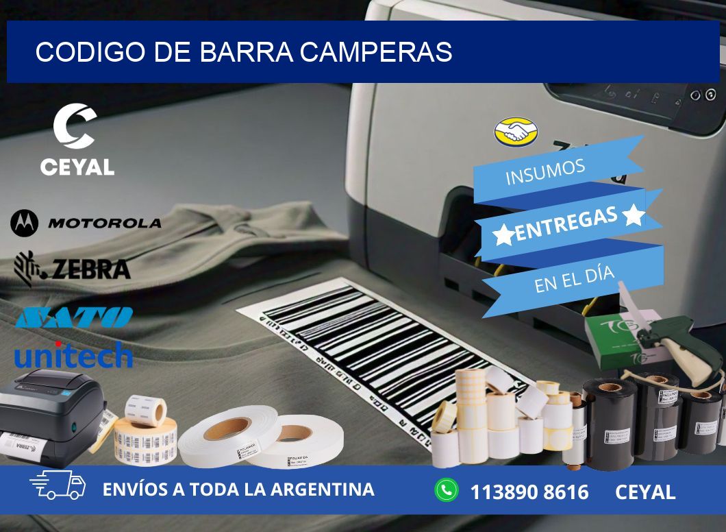 codigo de barra CAMPERAS