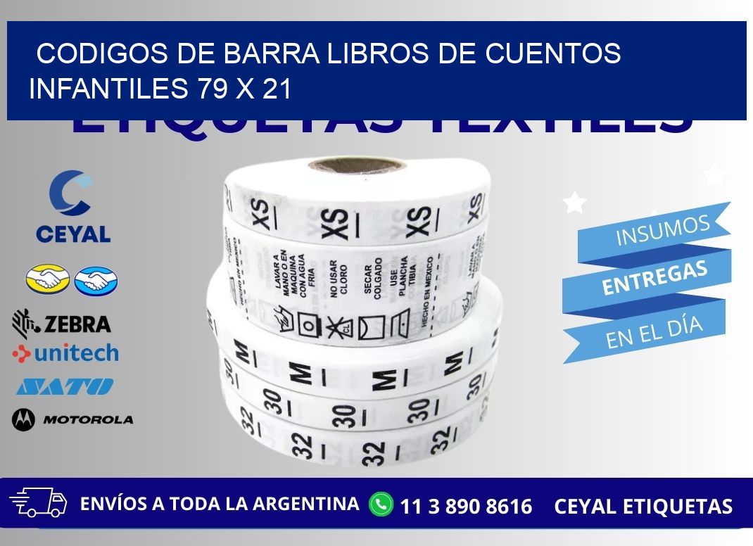 CODIGOS DE BARRA LIBROS DE CUENTOS INFANTILES 79 x 21