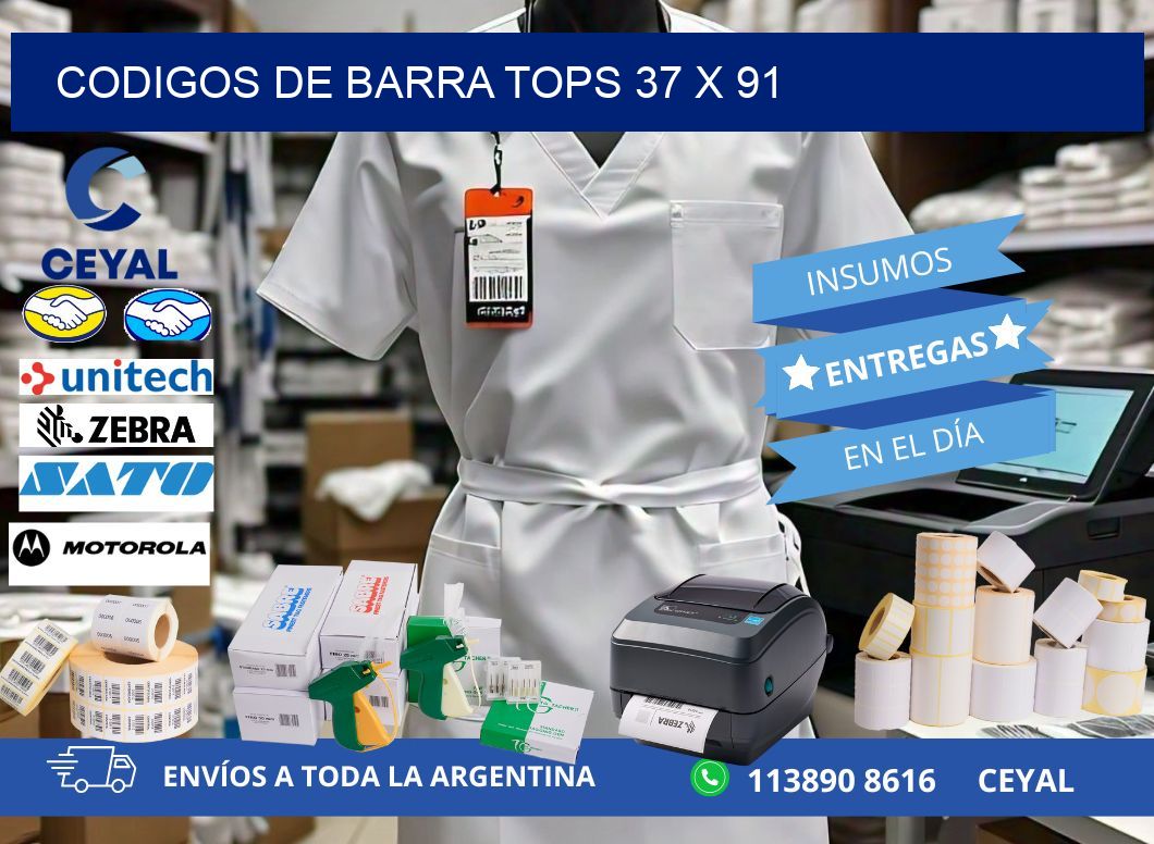 CODIGOS DE BARRA TOPS 37 x 91