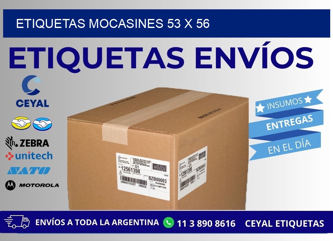 ETIQUETAS MOCASINES 53 x 56