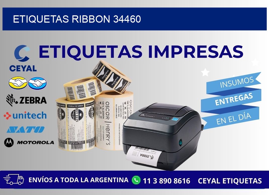 ETIQUETAS RIBBON 34460