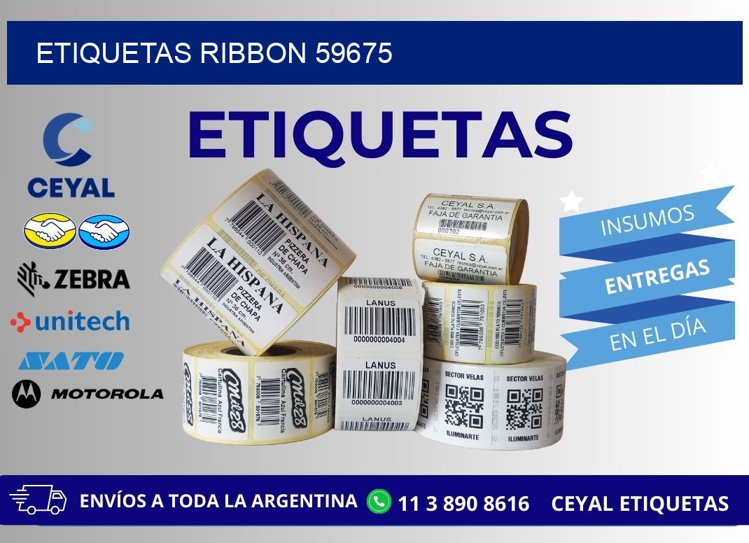 ETIQUETAS RIBBON 59675