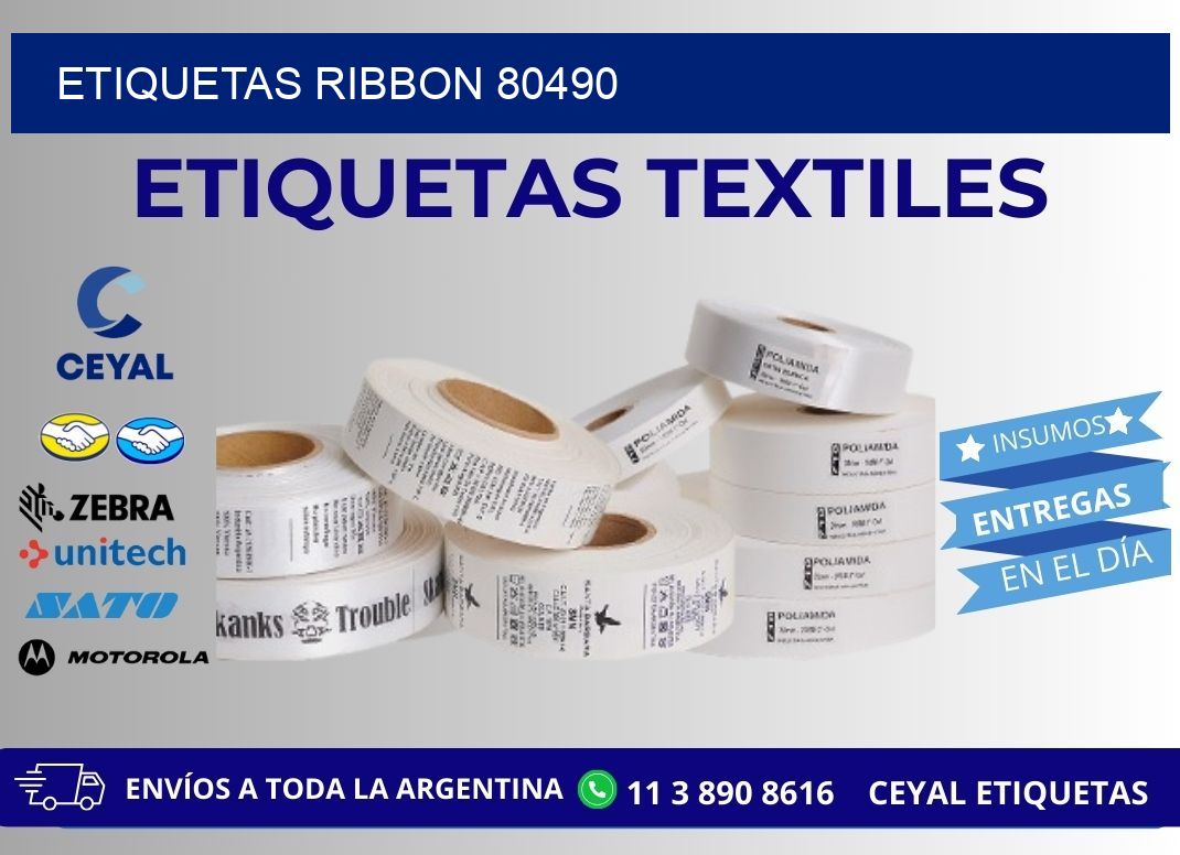 ETIQUETAS RIBBON 80490