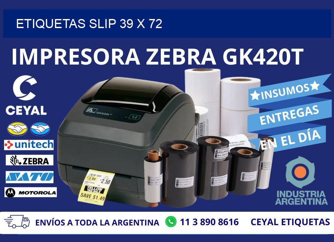 ETIQUETAS SLIP 39 x 72