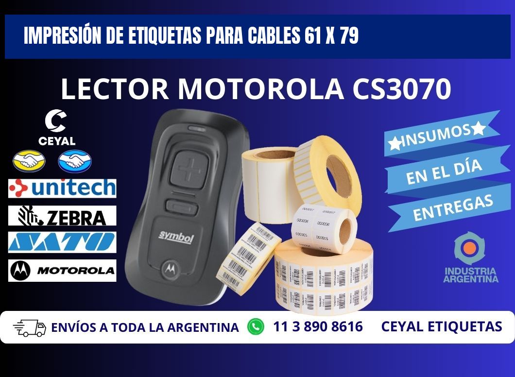 IMPRESIÓN DE ETIQUETAS PARA CABLES 61 x 79