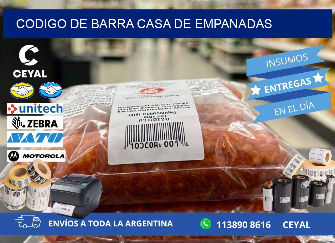 codigo de barra CASA DE EMPANADAS