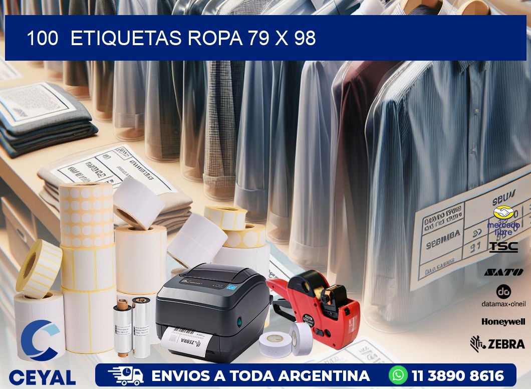 100 ETIQUETAS ROPA 79 x 98