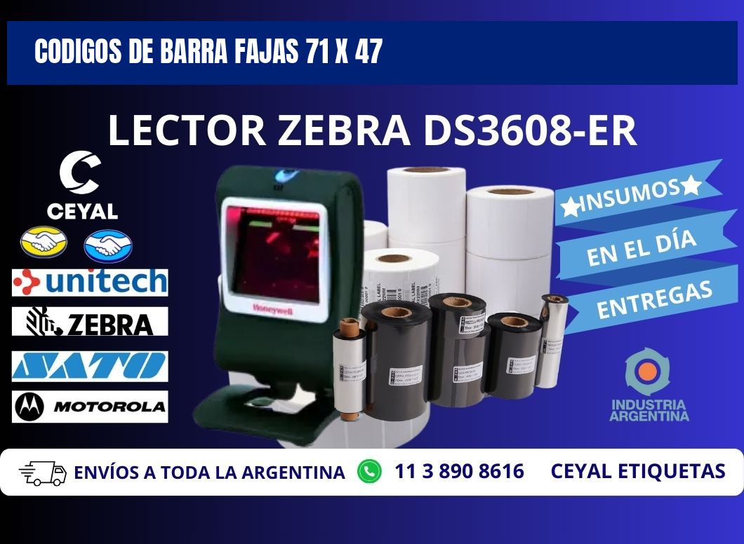 CODIGOS DE BARRA FAJAS 71 x 47