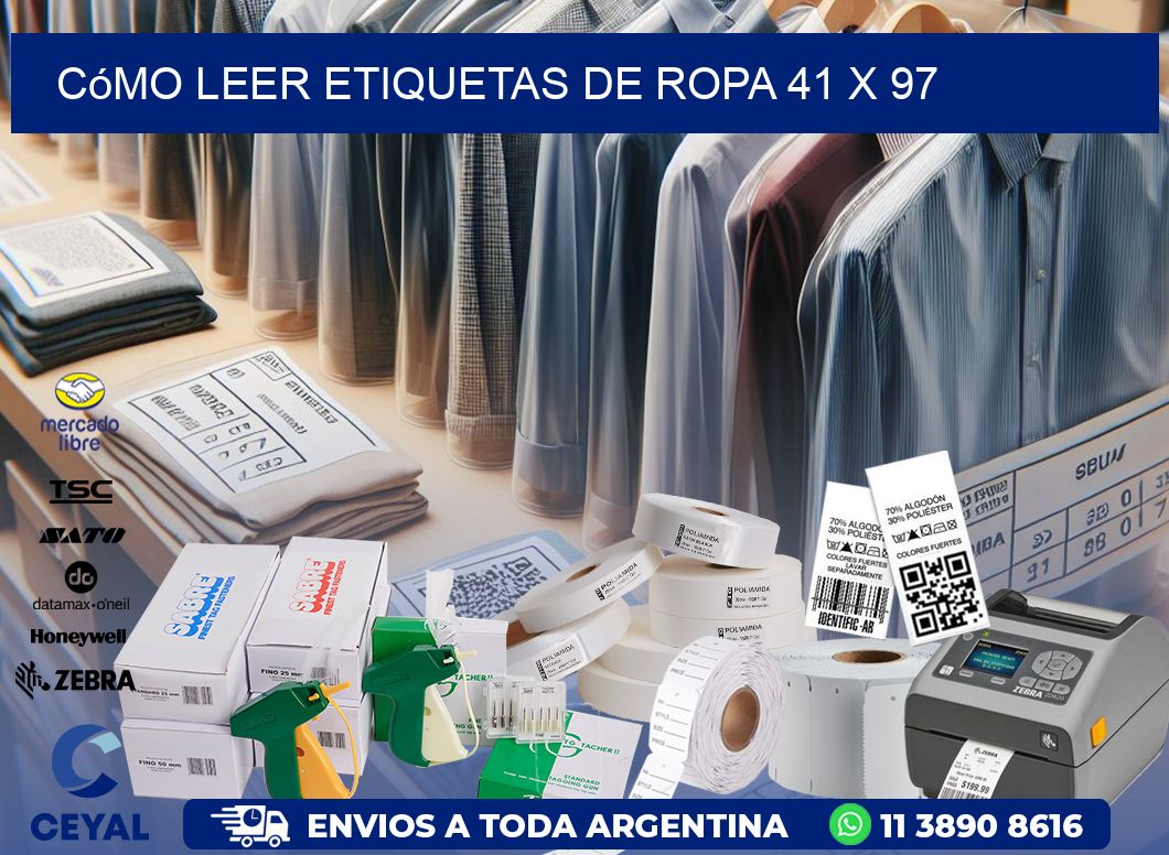 Cómo Leer Etiquetas de Ropa 41 x 97