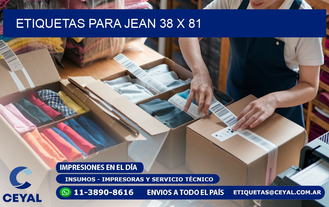 ETIQUETAS PARA JEAN 38 x 81