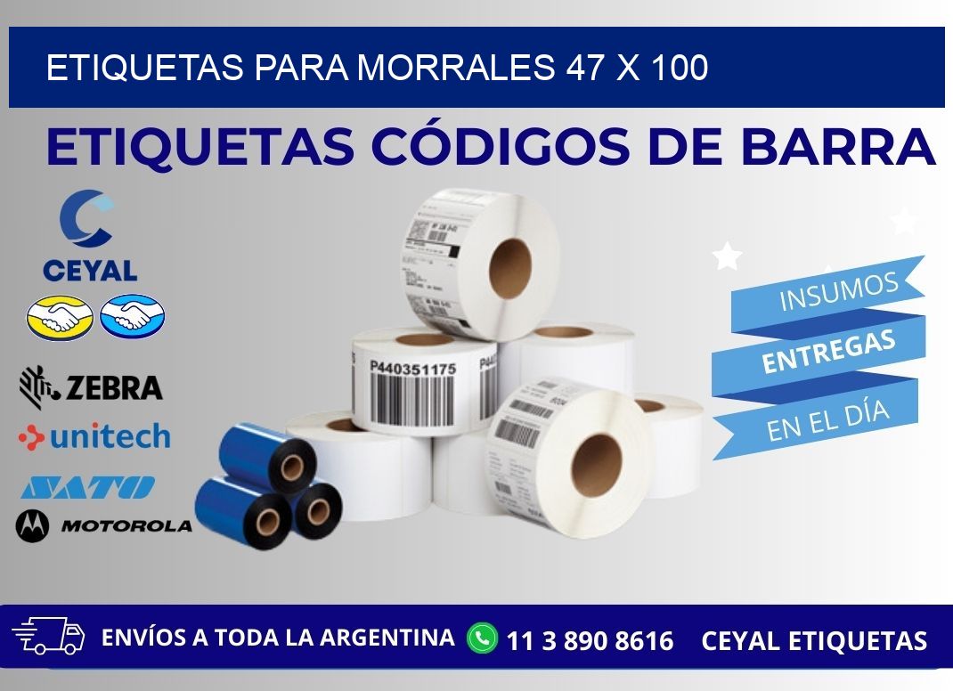 ETIQUETAS PARA MORRALES 47 x 100
