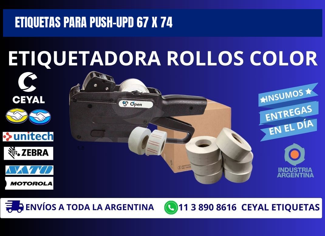 ETIQUETAS PARA PUSH-UPD 67 x 74
