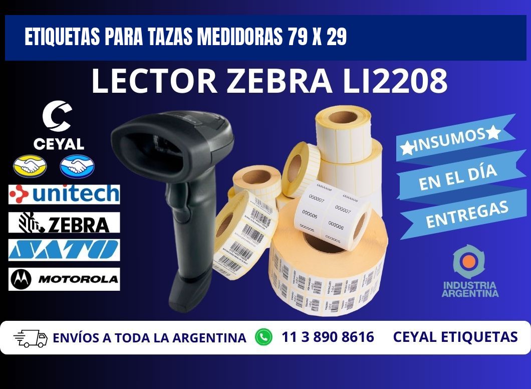 ETIQUETAS PARA TAZAS MEDIDORAS 79 x 29