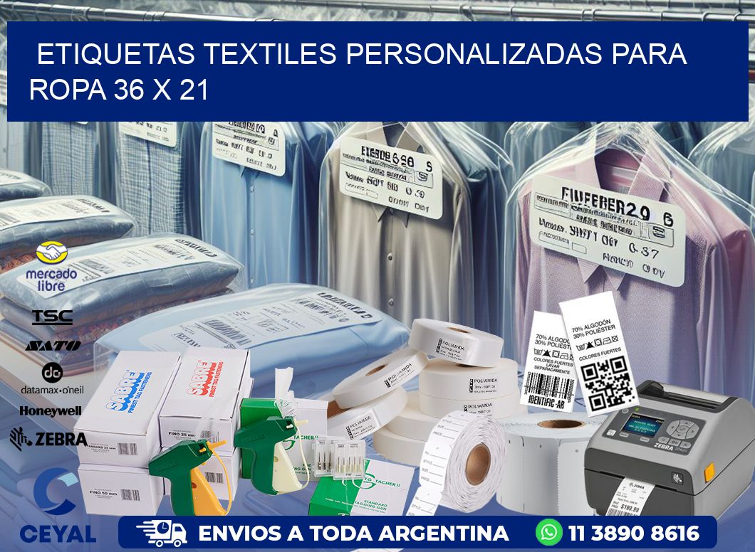 ETIQUETAS TEXTILES PERSONALIZADAS PARA ROPA 36 x 21