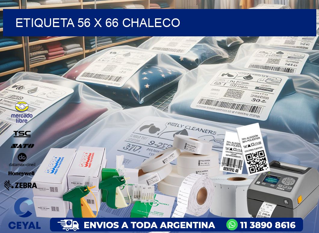 Etiqueta 56 x 66 chaleco