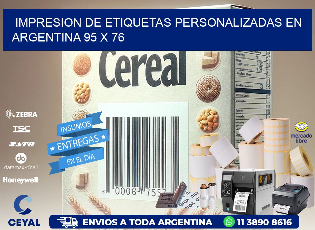 Impresion de Etiquetas Personalizadas en Argentina 95 x 76